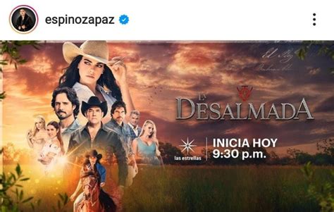 espinoza paz presenta “mi venganza” tema principal de la telenovela “la desalmada” en el radar