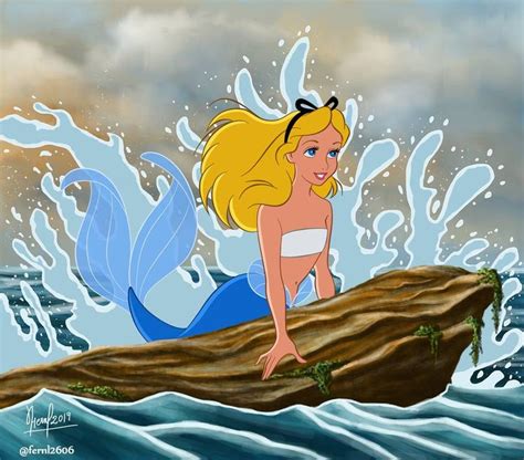 Alice Mermaid By Fernl On Deviantart Mermaid Disney Disney Fan Art