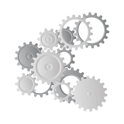 Cogs And Wheels On White 1214509 Vector Art At Vecteezy