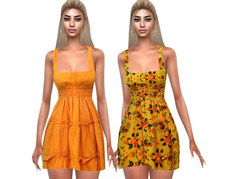 The Sims Resource Summer Style Colorful Dresses