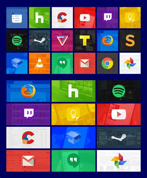 Modern Tiles Full Set 01 Windows 10 By Jsfeliciano On Deviantart