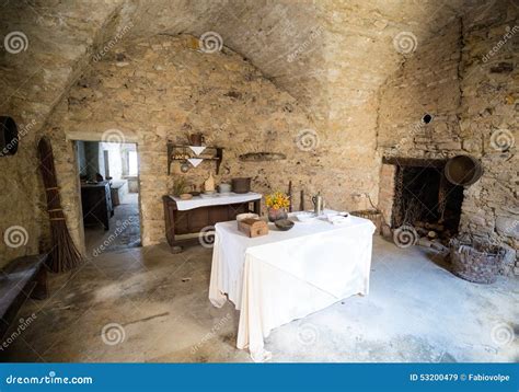Kitchen Of Ancient Castle Stock Image Image Of Europe 53200479