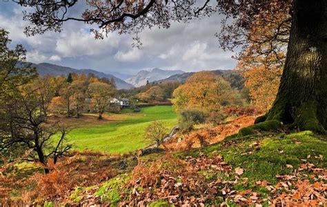 Autumn Landscape Langdales Cumbria Lake District Wonders Of The