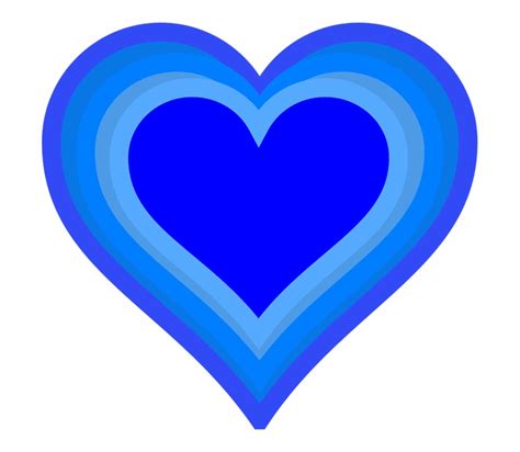 Cretsiz Vektr Izim Cute Heart Clipart Blue Clip Art Library