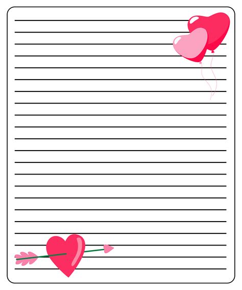 9 Best Images Of Printable Valentine Letter Templates Love Valentine