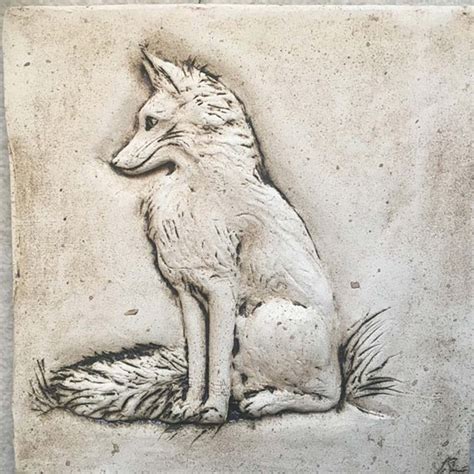 Art Tile Fox Celtic Valley Ceramics