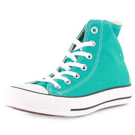 Converse Chuck Taylor All Star Hi Womens Turquoise Trainers New Shoes