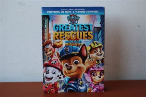 Paw Patrol Greatest Rescues 8 Disc Set Dvd 2021 Ebay