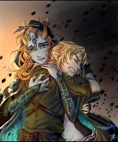 Tphd Link And Midna ~ One Last Hug By Kalisami Zelda