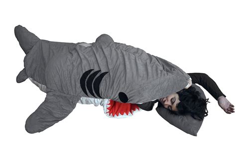 original adult shark sleeping bag perfect t etsy