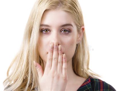 Woman Being Silent Stock Image Image Of Silent Women 116904987