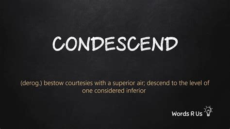How To Pronounce Condescend In American English Youtube
