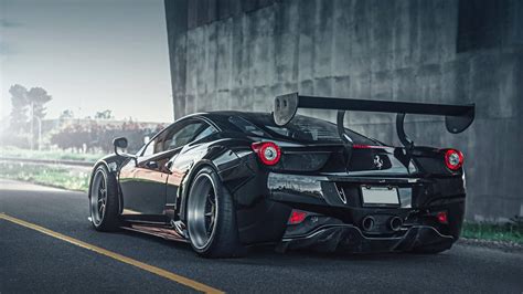 Download Black Car Hd Ferrari Wallpaper