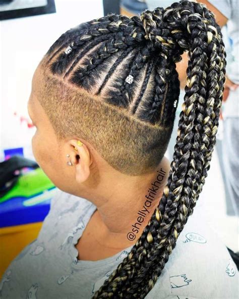 20 Trendy Ways To Wear Braids With Shaved Sides Braids With Shaved
