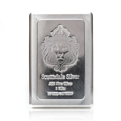 Buy The Scottsdale Mint 1 Kilo Silver Stacker Bar Monument Metals