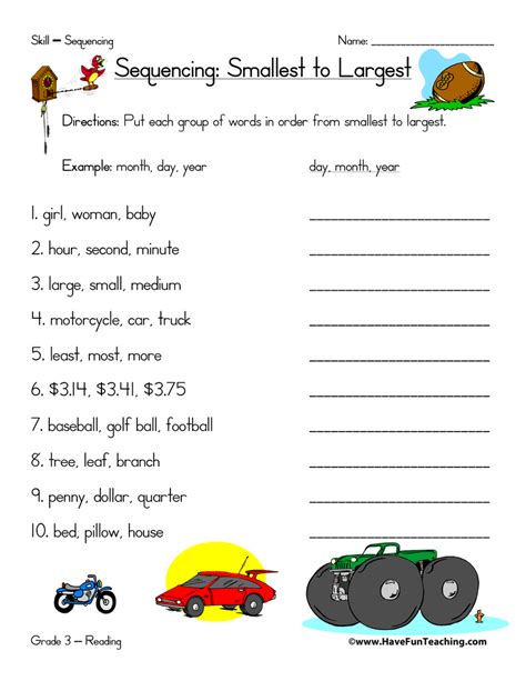Sequence Worksheets Page 2 Of 2 Have Fun Teaching