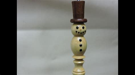 Wood Turning A Snowman Ornament Youtube