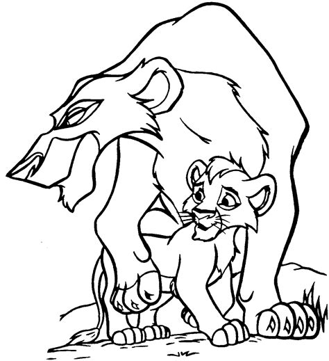 Scar tells the hyenas to kill mufasa and simba, thus. Lion King Coloring Pages - Best Coloring Pages For Kids