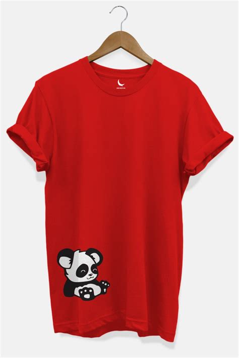 Lazy Panda Printed Graphic T Shirt