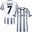 adidas Juventus Home Chiesa 7 Trikot 2022-2023 (Offizielle Beflockung)