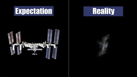 International Space Station Through A Telescope Expectation And Reality YouTube