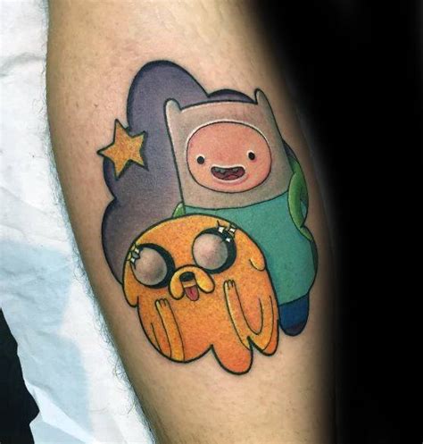 60 Adventure Time Tattoo Designs For Men Animated Ink Ideas