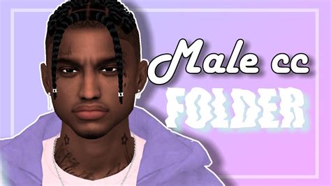 Male Cc Folder And Sim Download 😍sims 4 The African Simmer Youtube