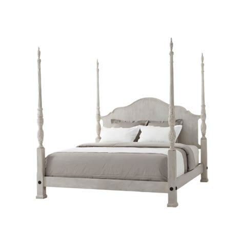 St Remy Fabric And Wood Bed Miradorlife