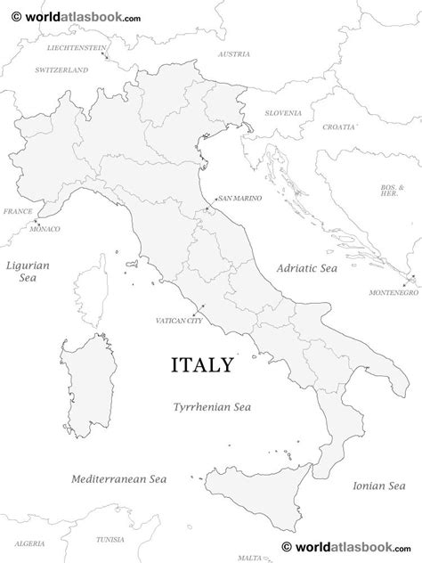 This is a very brief demo for my iew (institute for excellence in writing) class. Blank Italy Map | Cumple, Niños