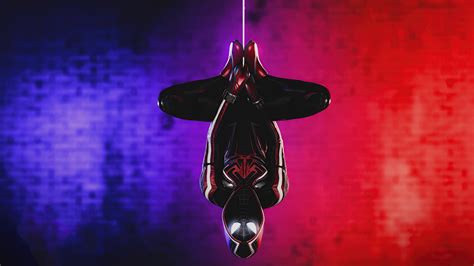 Spider Man Into The Spider Verse Upside Down Wallpaper K Hondisplay