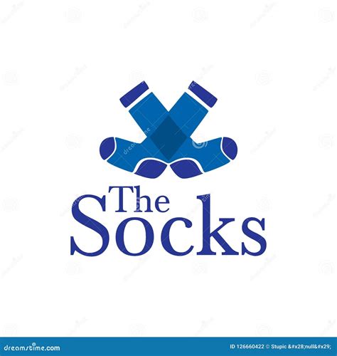 Creative Socks Logo Design Vector Art Logo Stock Illustration