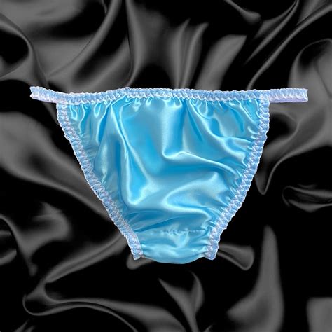 satin tanga frilly sissy bikini knicker panties briefs underwear size 10 20 ebay