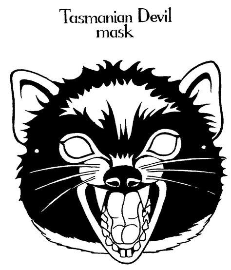 I am not a health professional and am providing these patterns free as a lot of people are asking. victorian paper masks - Google Search | Tasmanian devil, Devil mask, Tasmanian