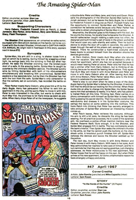 Read Online The Official Marvel Index To The Amazing Spider Man Comic