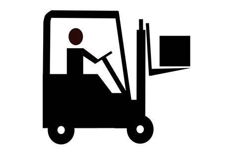 Forklift Silhouette Vector Clipart Image Free Stock Photo Public