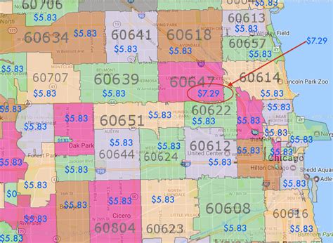 30 Chicago Zip Codes Map Maps Database Source