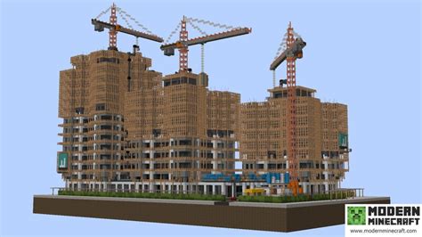 Modern Minecraft Construction Site Map 117 1202120112011921