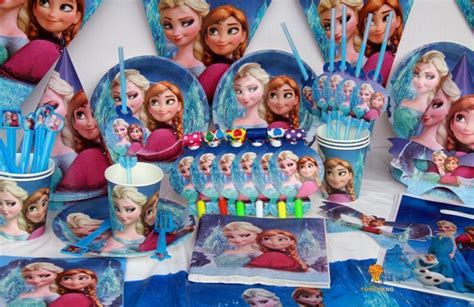 78 Piece Elsa And Anna Theme Party Birthday Party Set Frozen Birthday