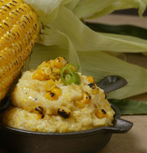 Bake the jalapeño cornbread with creamed corn until it's slightly browned on top and it's very important that you buy corn meal and not. Recipe for Roasted Corn Grits from Zea Rotisserie And Grill | Food recipes, Food, Cooking recipes