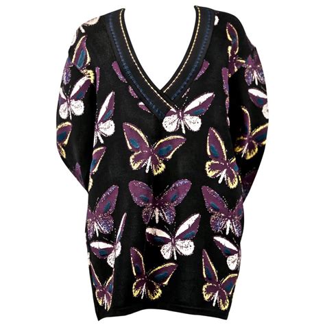 1991 Azzedine Alaia Runway Tunic With Butterfly Motif For Sale At 1stdibs