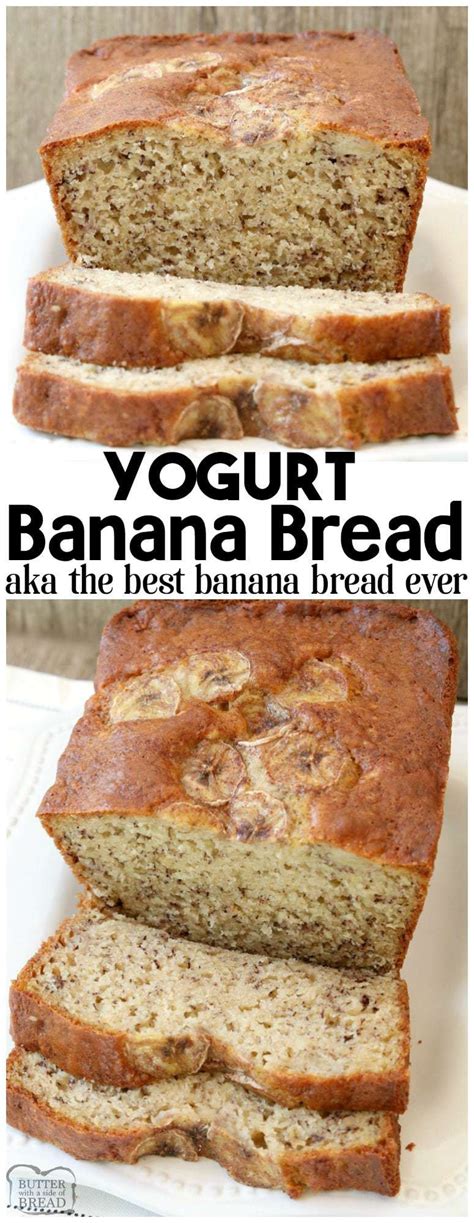 Yummy homemade banana bread that you can adapt to your own tastes and preferences, making this the perfect recipe f. YOGURT BANANA BREAD RECIPE {VIDEO INCLUDED!} - Butter with a Side of Bread