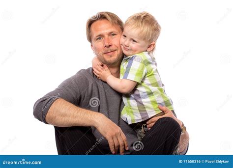 Father Embracing His Son Stock Photo Image Of Isolated 71650316