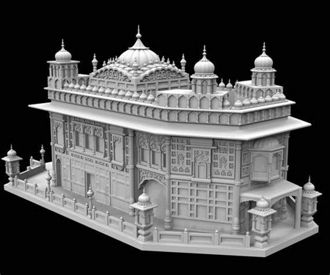 Stl File Of Miniature Golden Temple For 3d Printing Etsy Golden