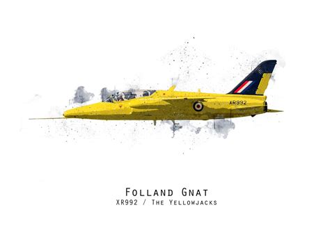 Yellowjacks Folland Gnat Poster By Airpower Art Displate