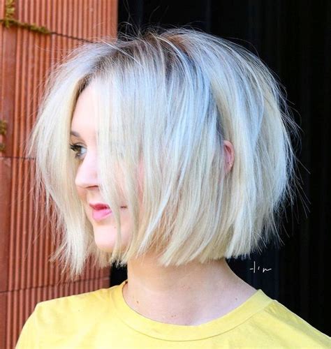 10 best bob hairstyles for fine hair to work in 2021. Shaggy Bob with Straight Edge in 2020 | Short hair styles ...