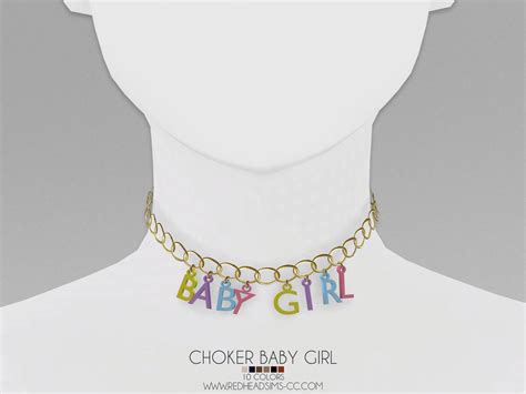 Choker Baby Girl From Red Head Sims Sims 4 Downloads