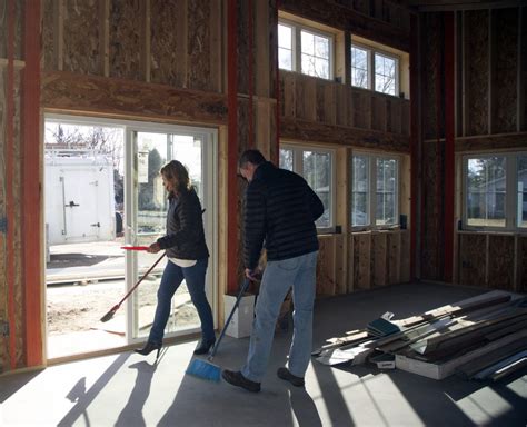 Architect Virge Temme Building Sage Home In Sturgeon Bay Door County