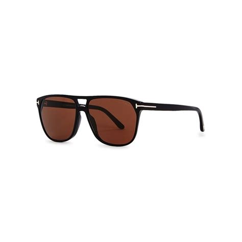 Tom Ford Black Aviator Style Sunglasses Tomford Tom Ford Men Black Aviators Aviation