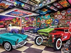 Solve Collector's Garage jigsaw puzzle online with 165 pieces