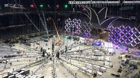 Wwe Wrestlemania 34 Stage Set Up From Mercedes Benz Superdome Revealed